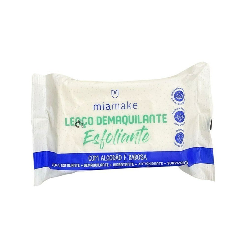 LENCO DEMAQUILANTE ESFOLIANTE ALGODAO MIA MAKE
