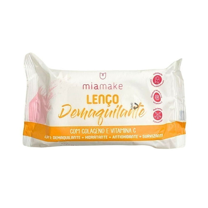 Lenço Demaquilante Esfoliante Algodão e Babosa - Mia Make