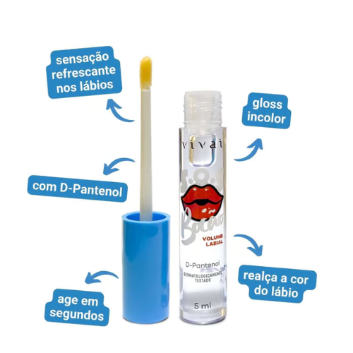Gloss Labial Incolor SOS Bocão Vivai