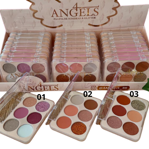 Paleta de sombras x6 tonalidades 4 Angels