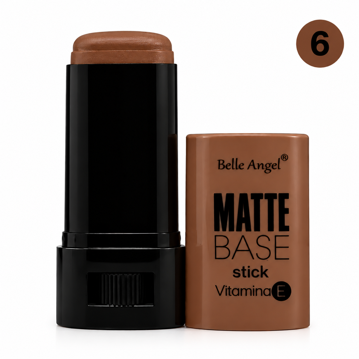 Base Stick Matte Belle Angel com Vitamina E