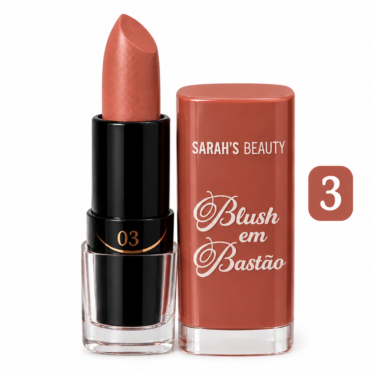 Blush em Bastão Sarah's Beauty