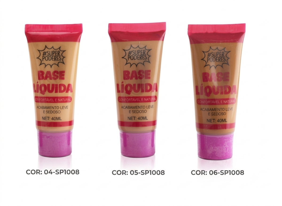 Base Líquida Acabamento Leve e Sedoso 40ml - Super Poderes