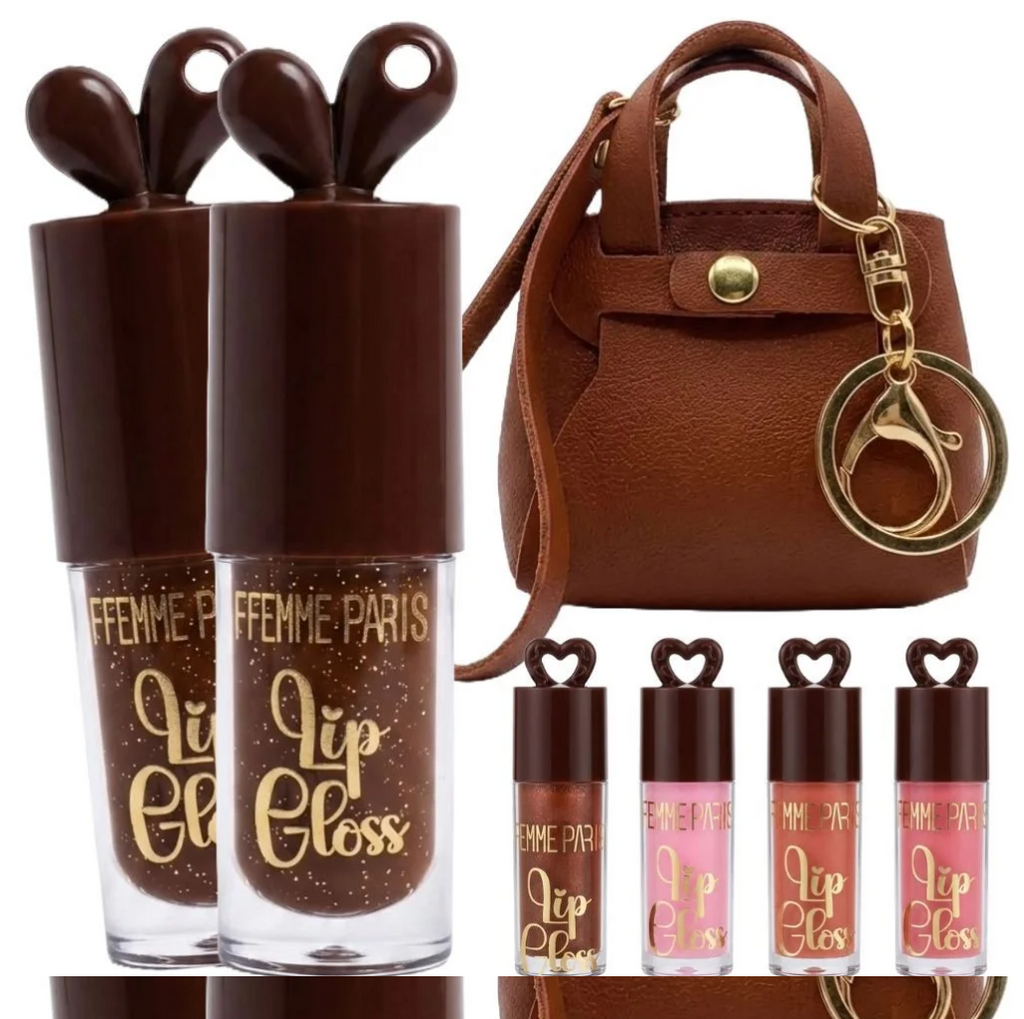 Lip Gloss Chaveiro Bolsa 01 Kit