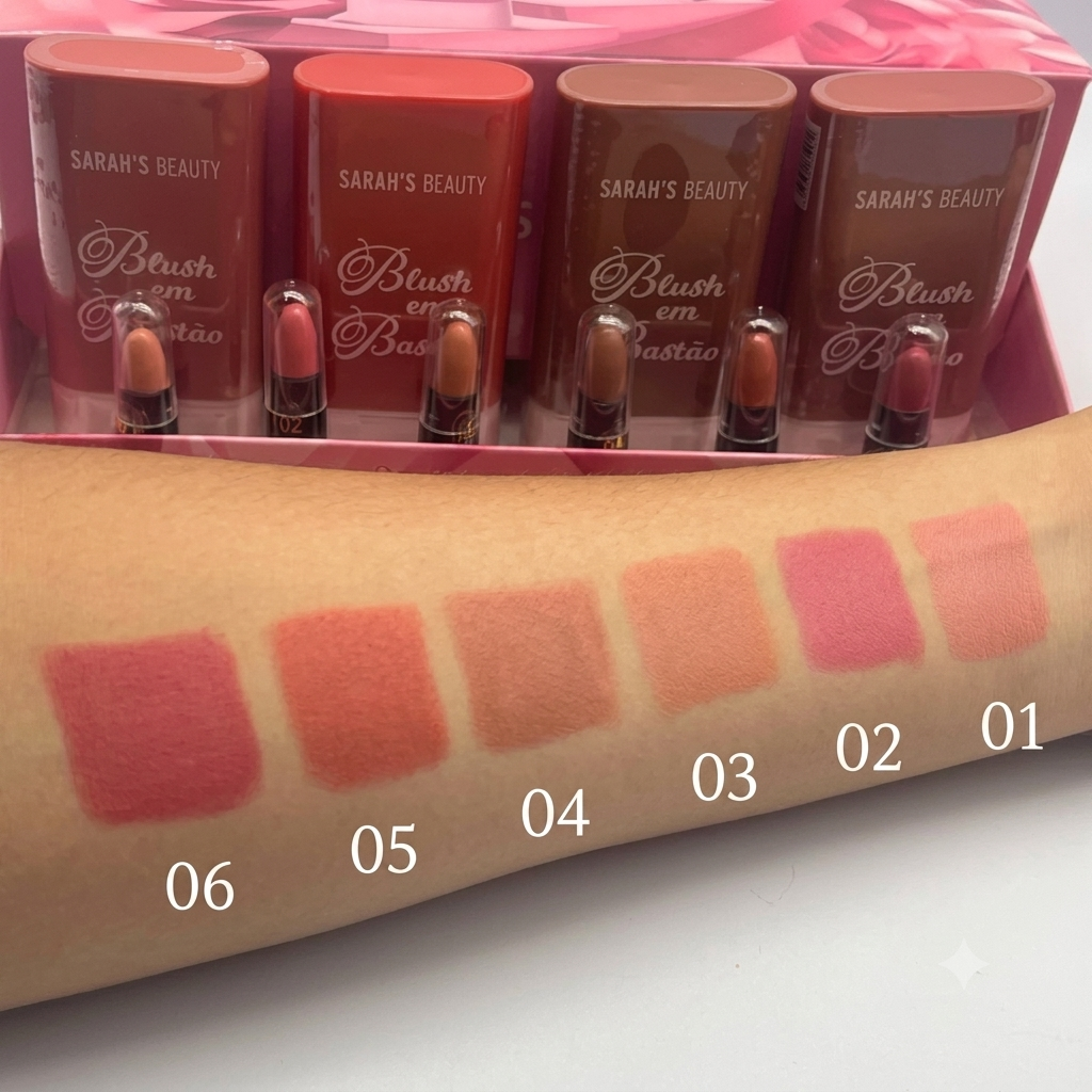 Blush em Bastão Sarah's Beauty