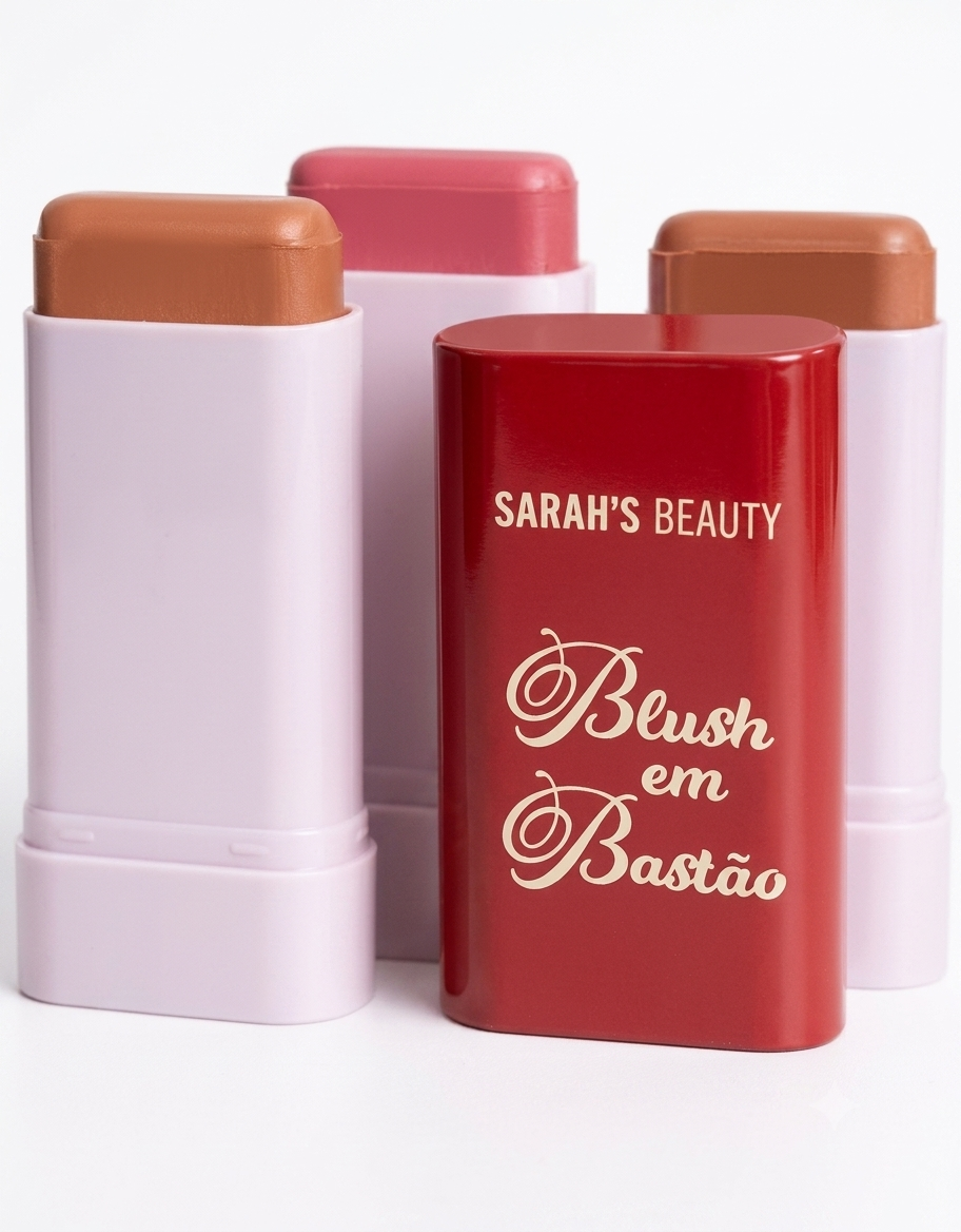 Blush em Bastão Sarah's Beauty